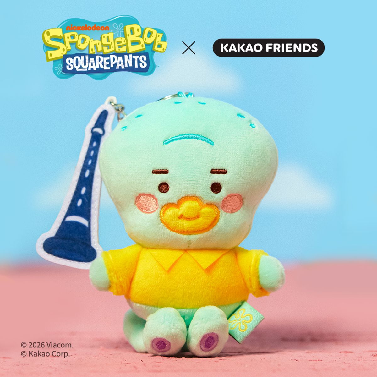 카카오프렌즈(KAKAO FRIENDS) 스폰지밥X카카오프렌즈 베이비징징이 키링인형_리틀튜브