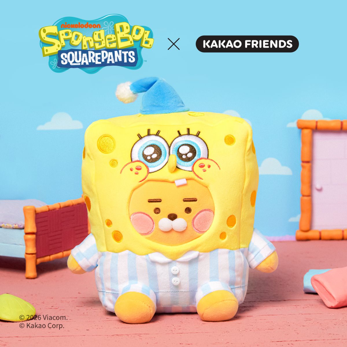 카카오프렌즈(KAKAO FRIENDS) 스폰지밥X카카오프렌즈 베이비스폰지밥 인형_리틀라이언