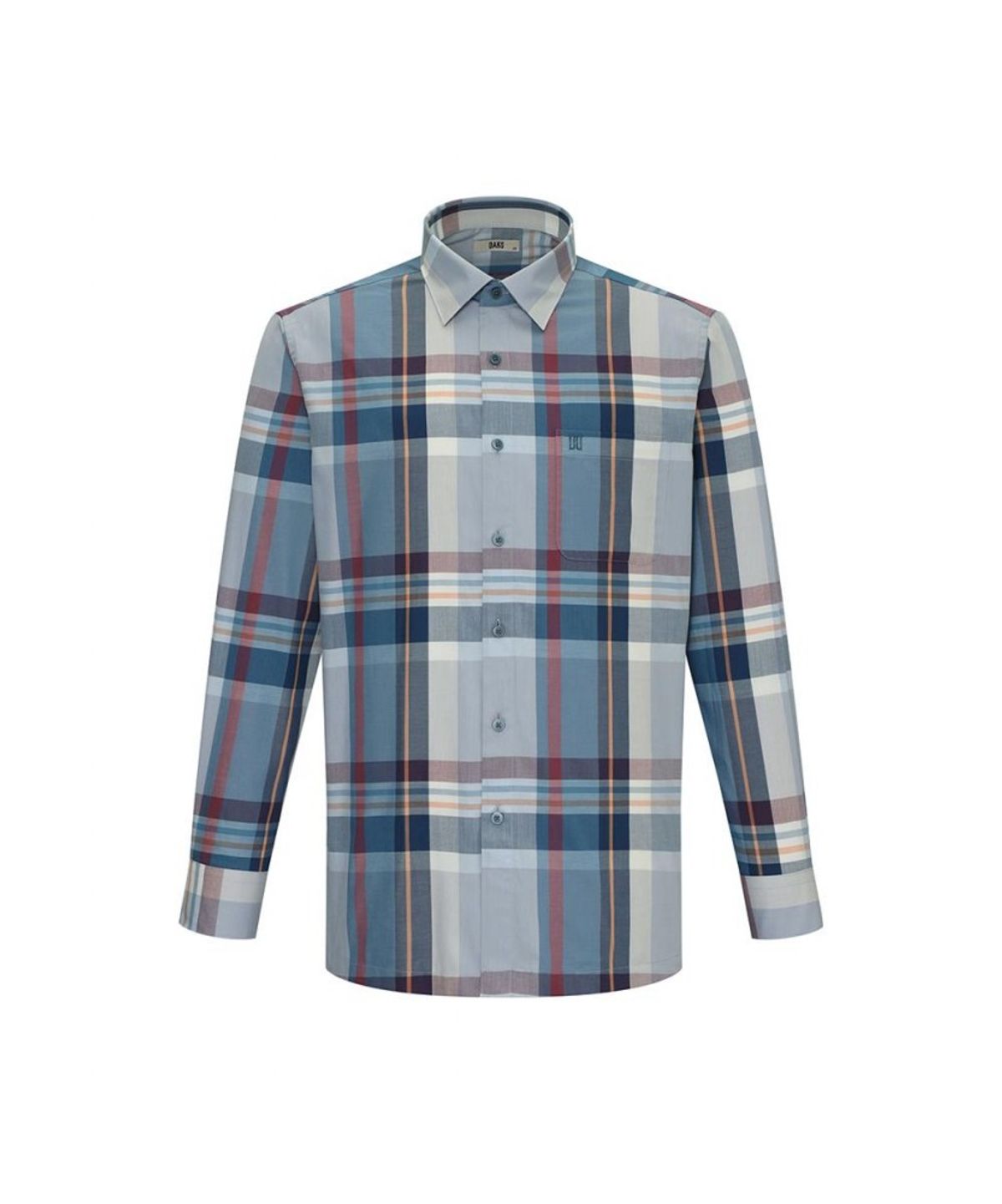닥스셔츠(DAKS SHIRTS) 면혼방 빅 체크 캐주얼 셔츠 레귤러핏 네이비_DLA2SHCL142N1