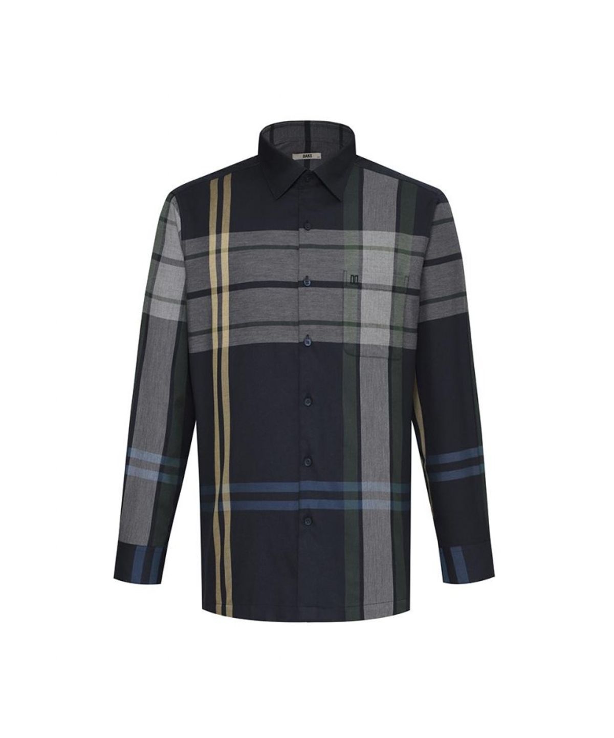 닥스셔츠(DAKS SHIRTS) 이지케어 면혼방 슈퍼빅체크 셔츠 레귤러핏_DLA1SHCL101N1