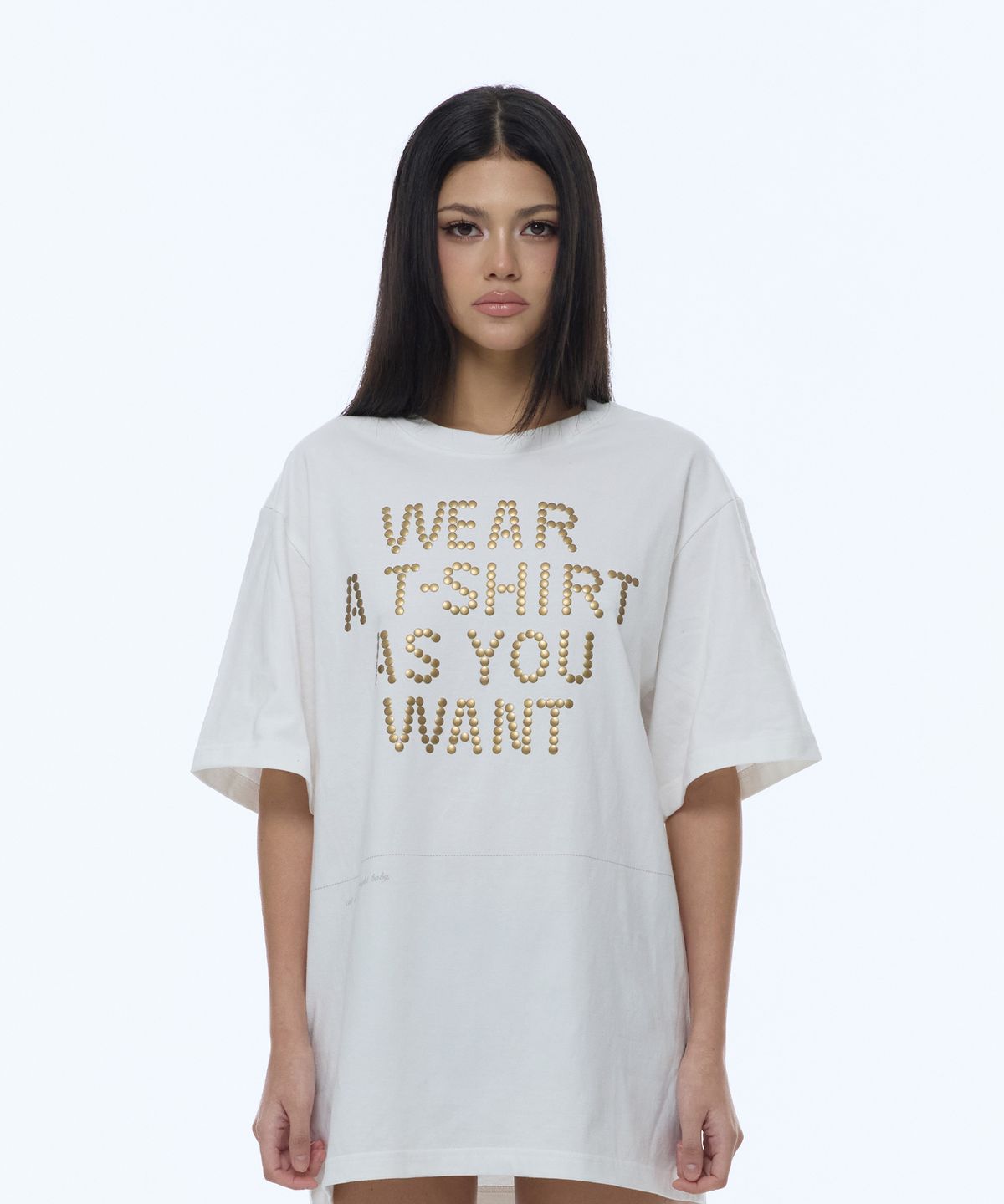 길라아카이브(GILAARCHIVE) D.I.Y CUT-OFF OVERSIZE T-SHIRTS_WHITE