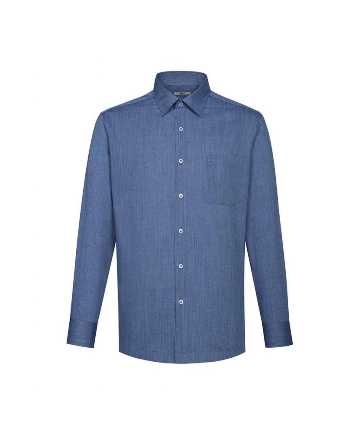 닥스셔츠(DAKS SHIRTS) 린넨혼방 솔리드라이크 셔츠 레귤러핏 블루_DLS2SHCL101B1