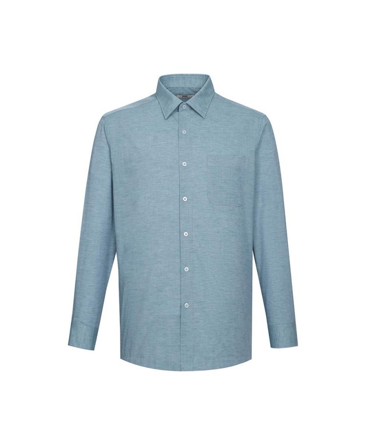 닥스셔츠(DAKS SHIRTS) 린넨혼방 솔리드라이크 셔츠 레귤러핏 그린_DLS2SHCL101E1