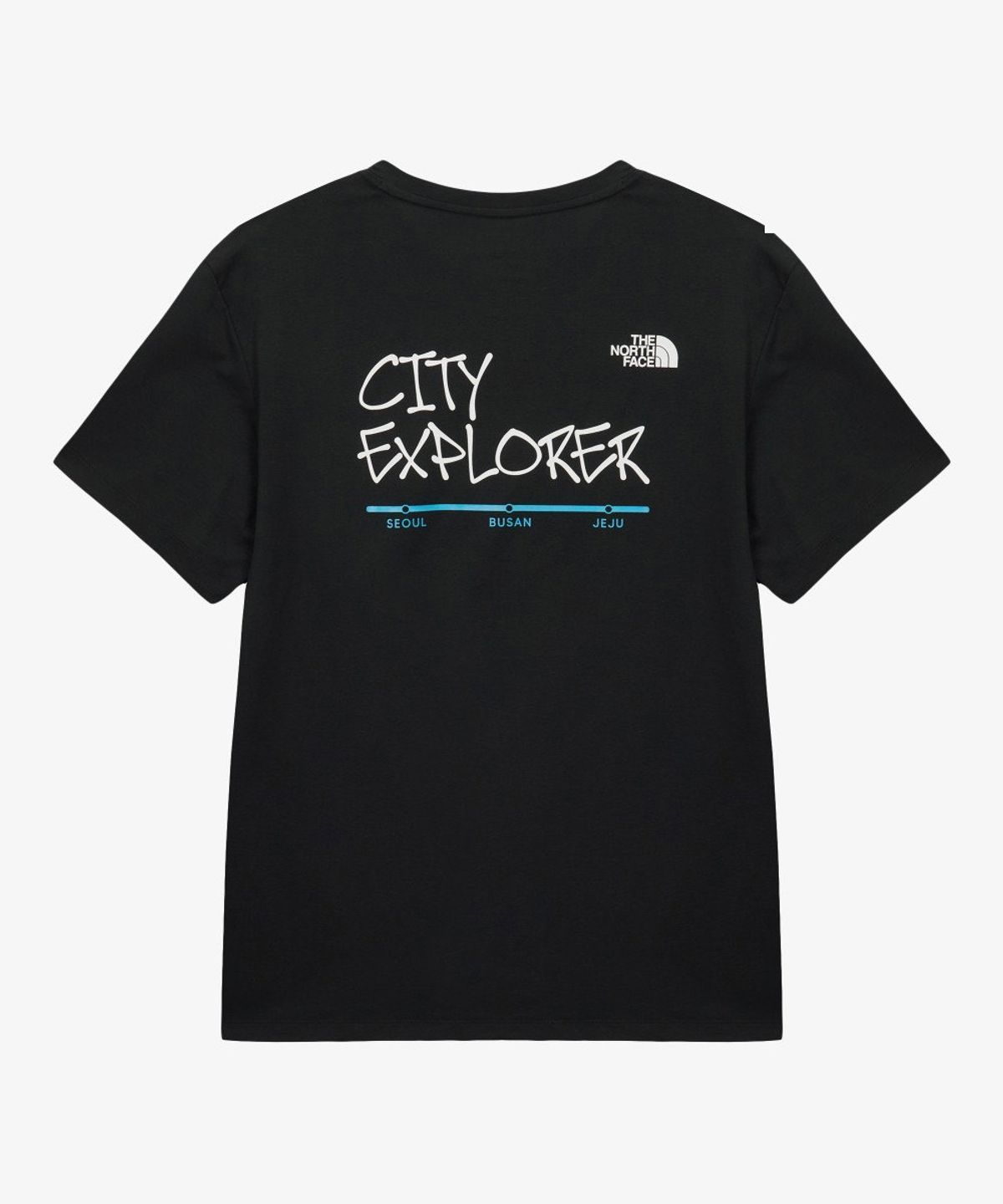 노스페이스(THE NORTH FACE) NT7US35A 남성 시티 익스플로어 반팔 티 BLACK