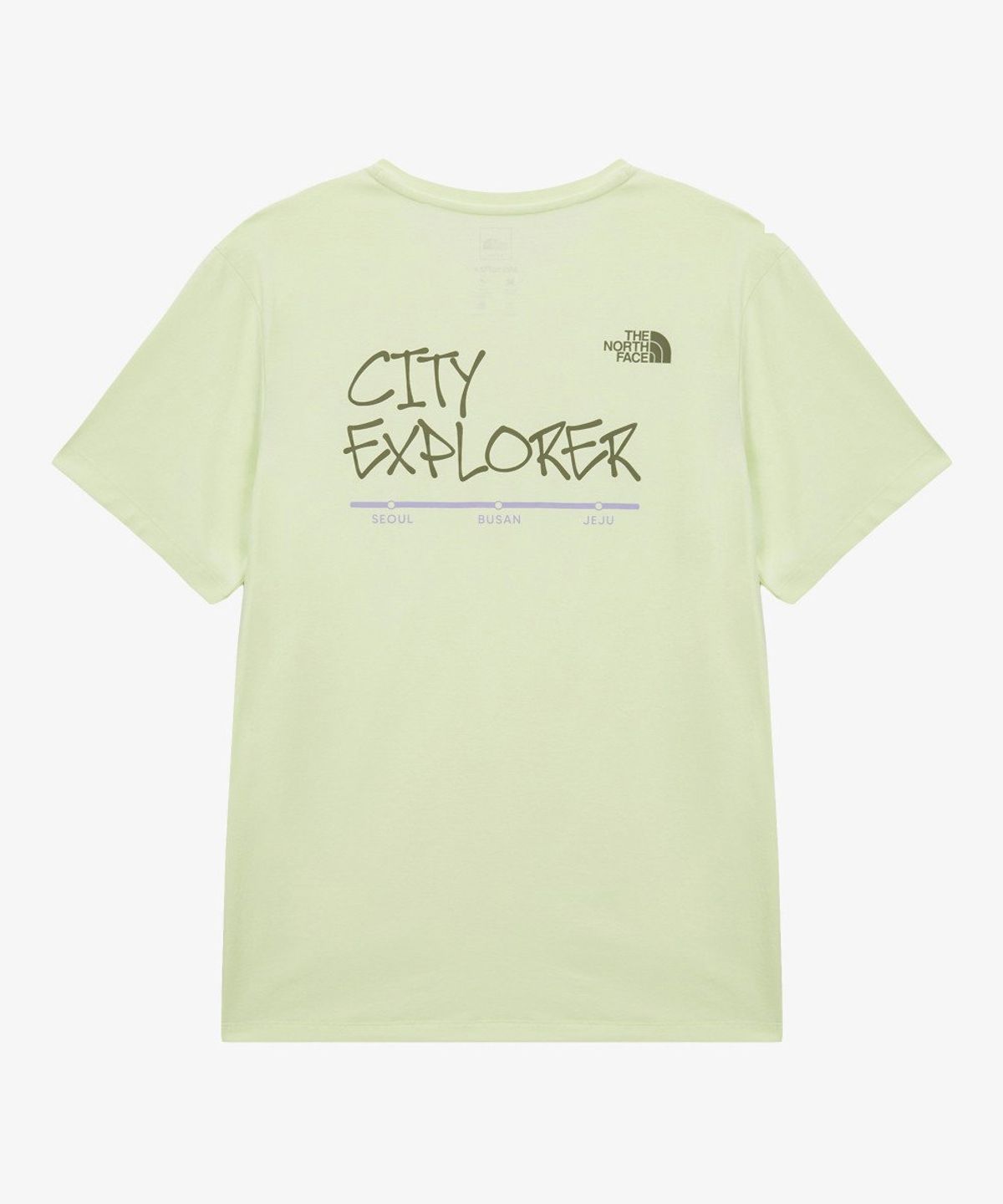 노스페이스(THE NORTH FACE) NT7US35C 남성 시티 익스플로어 반팔 티 LIMEADE