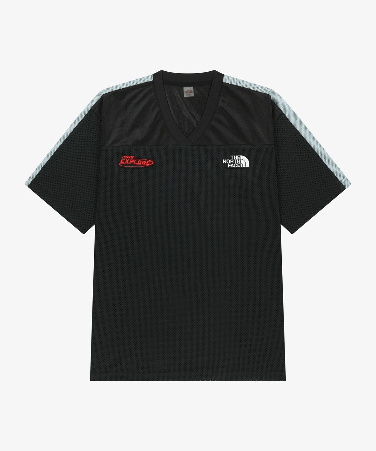 노스페이스(THE NORTH FACE) NT7US18K 화이트라벨 에어로넷 반팔 티 BLACK