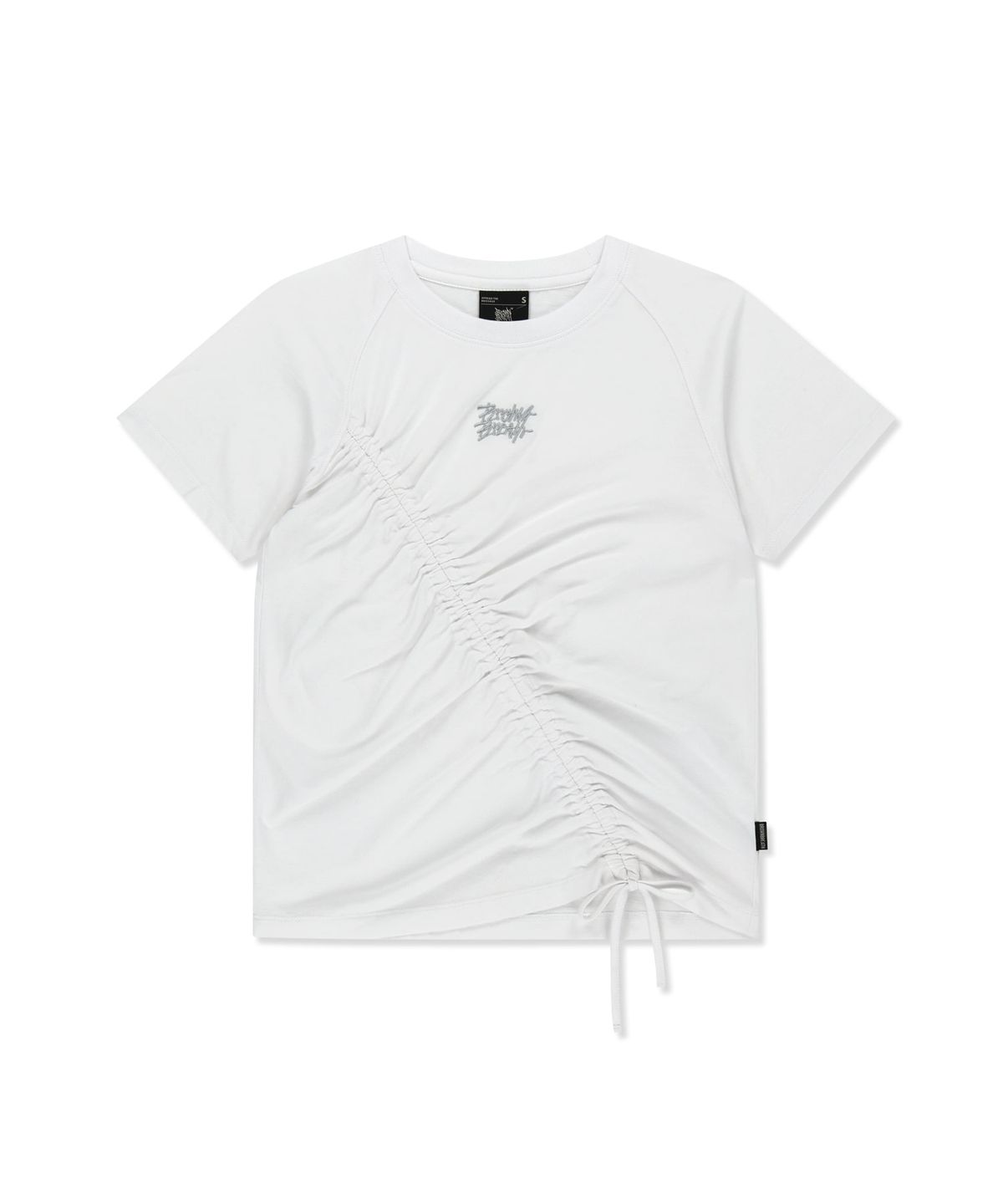 브라운브레스(BROWNBREATH) W SHIRRING POINT RAGLAN TEE - WHITE