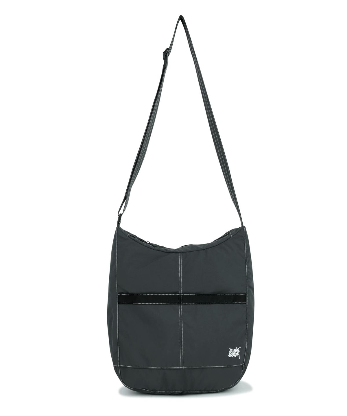 브라운브레스(BROWNBREATH) TAG NYLON MASSENGER BAG - BLACK