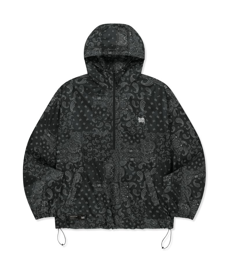 PAISLEY ANORAK - BLACK