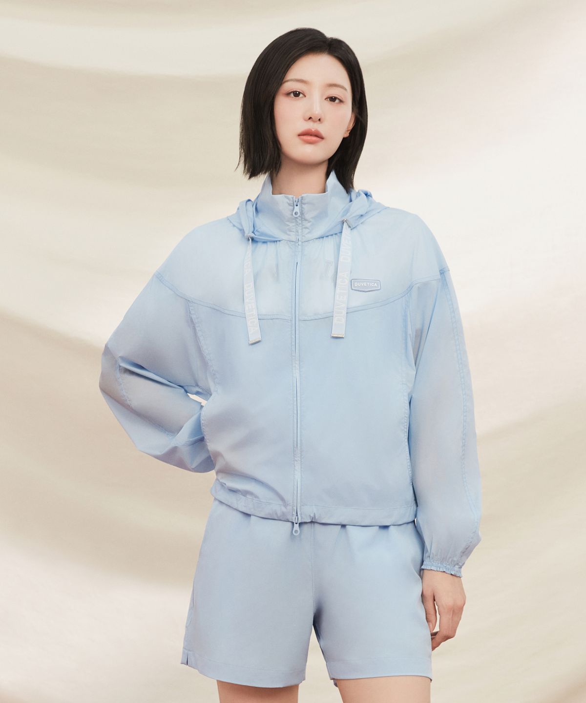 듀베티카(DUVETICA) 마레베(라이트스카이블루)(여성 방풍자켓)