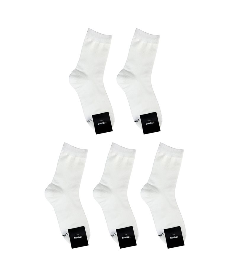 [5PACK SET] 모노 데일리 삭스 화이트