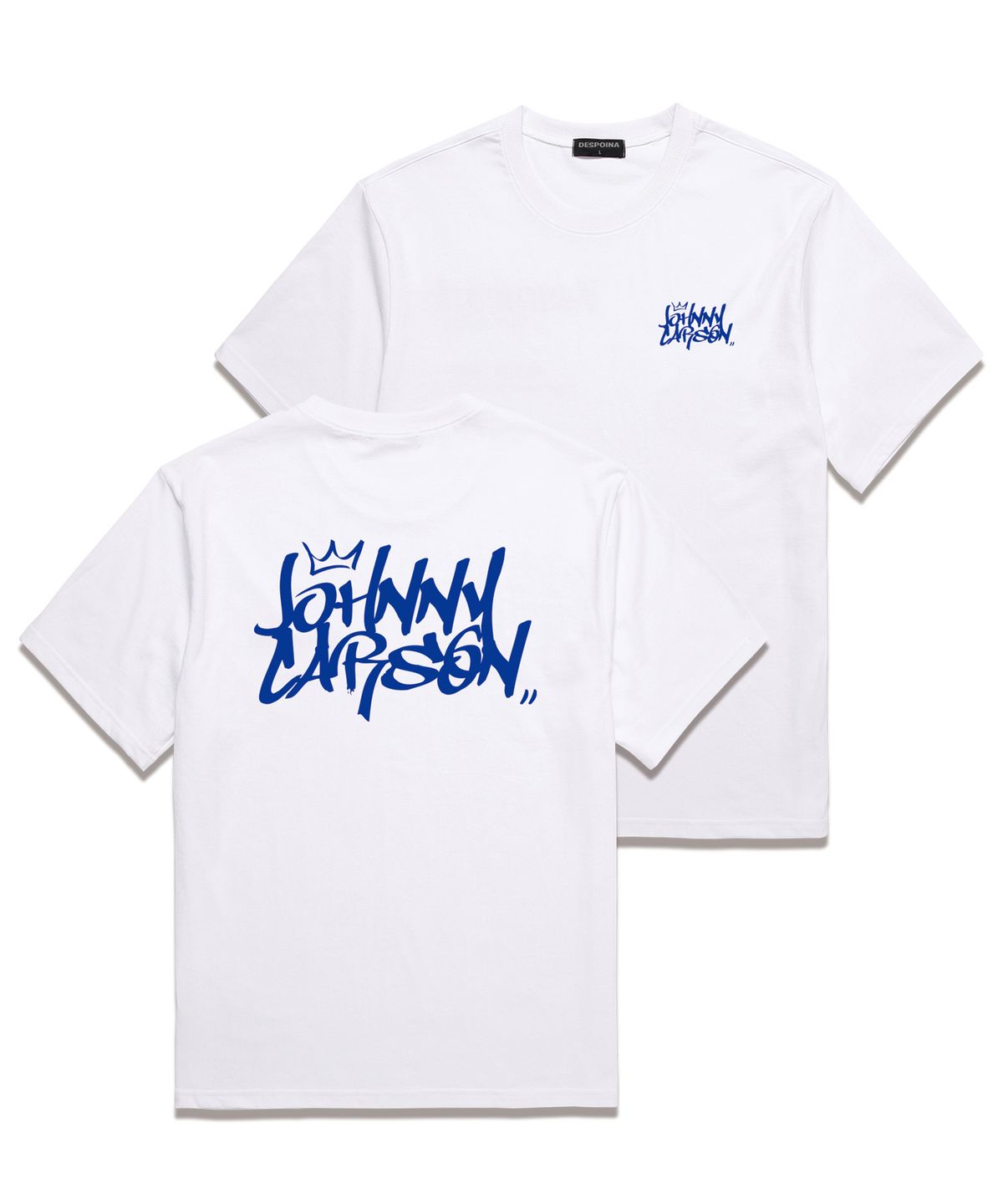 자니카슨(JOHNNY CARSON) Classic Graffiti Logo 반팔티셔츠 (JCSS102) 화이트/블루