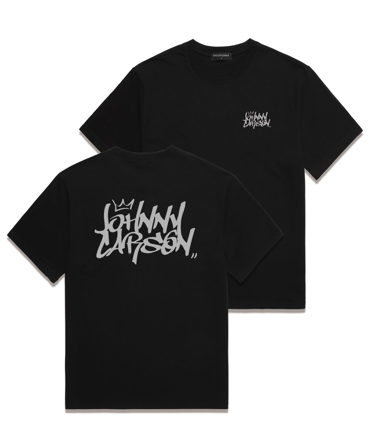 자니카슨(JOHNNY CARSON) Classic Graffiti Logo 반팔티셔츠 (JCSS102) 블랙/그레이