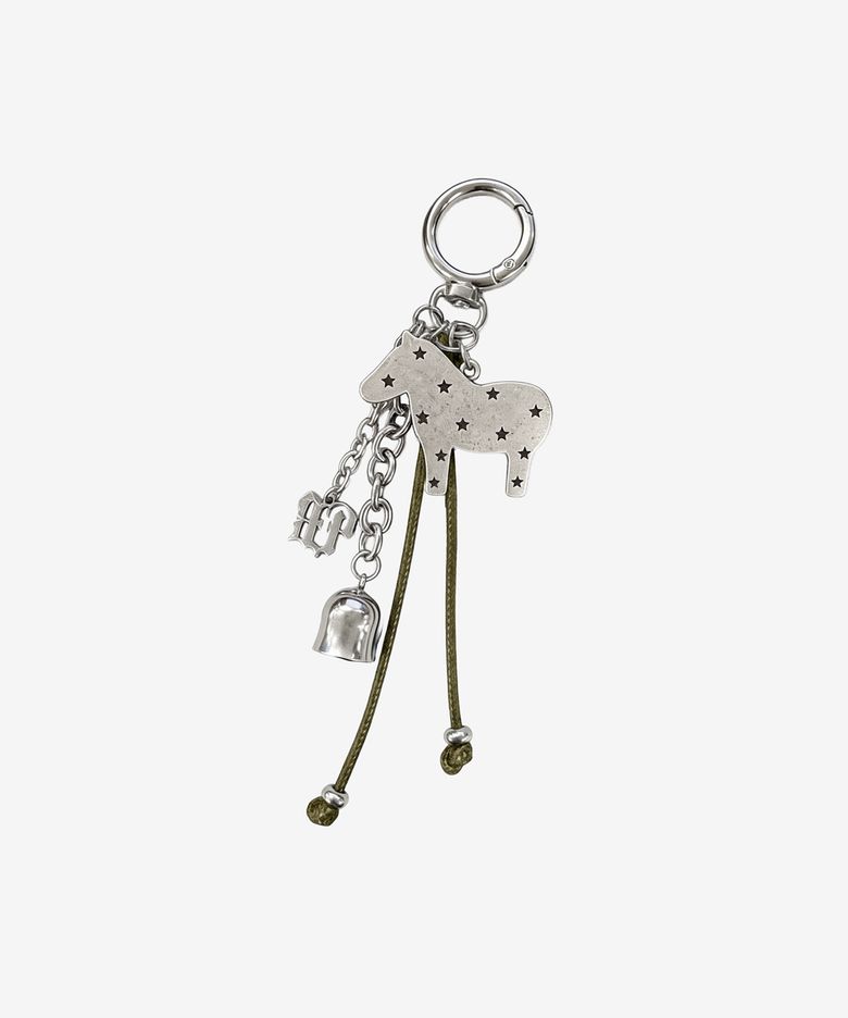 럭키 포니 벨 키링_카키 Lucky Pony Bell Keyring_Khaki