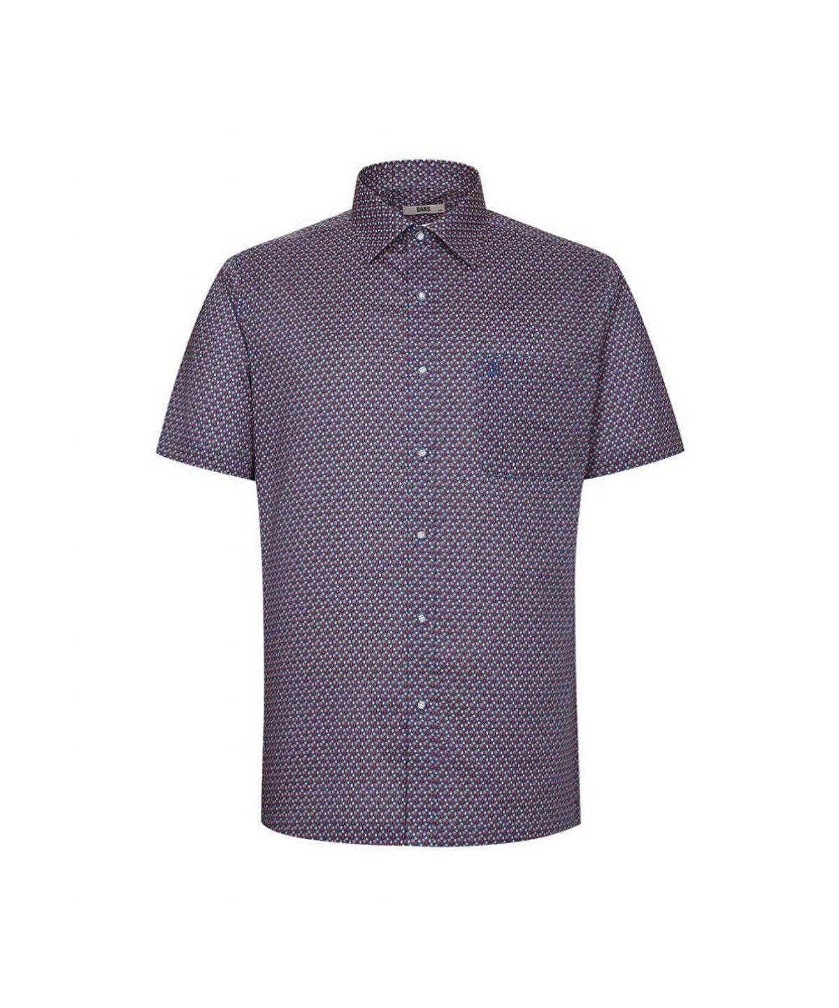 닥스셔츠(DAKS SHIRTS) 코튼100 프린트 반팔 드레스셔츠_DLS1SHDS153R1