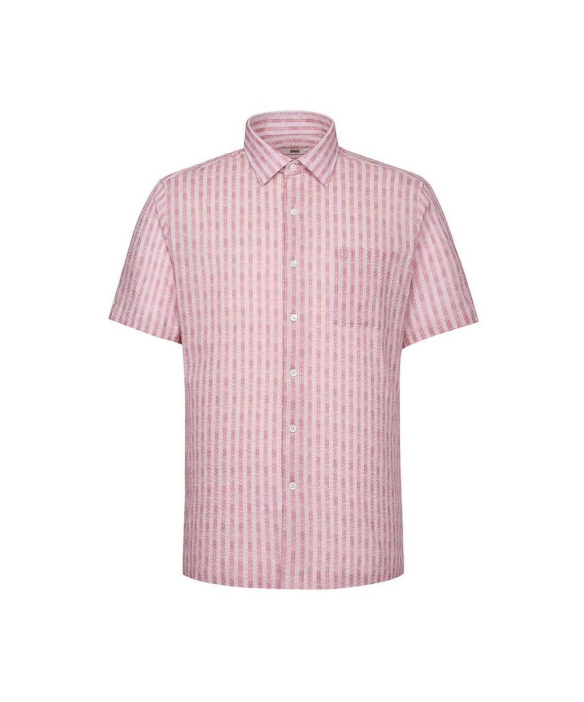닥스셔츠(DAKS SHIRTS) 시어서커 스트라이프 반팔셔츠_DLS1SHCS136P1