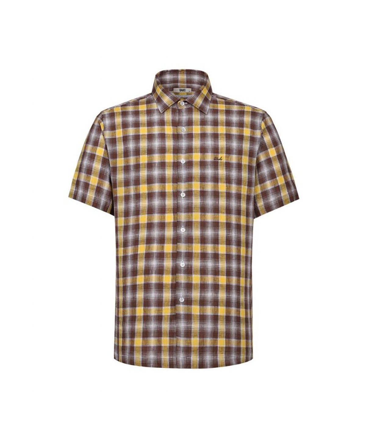 닥스셔츠(DAKS SHIRTS) 린넨 스몰체크 캐주얼 반팔셔츠_DLS1SHCS172W1
