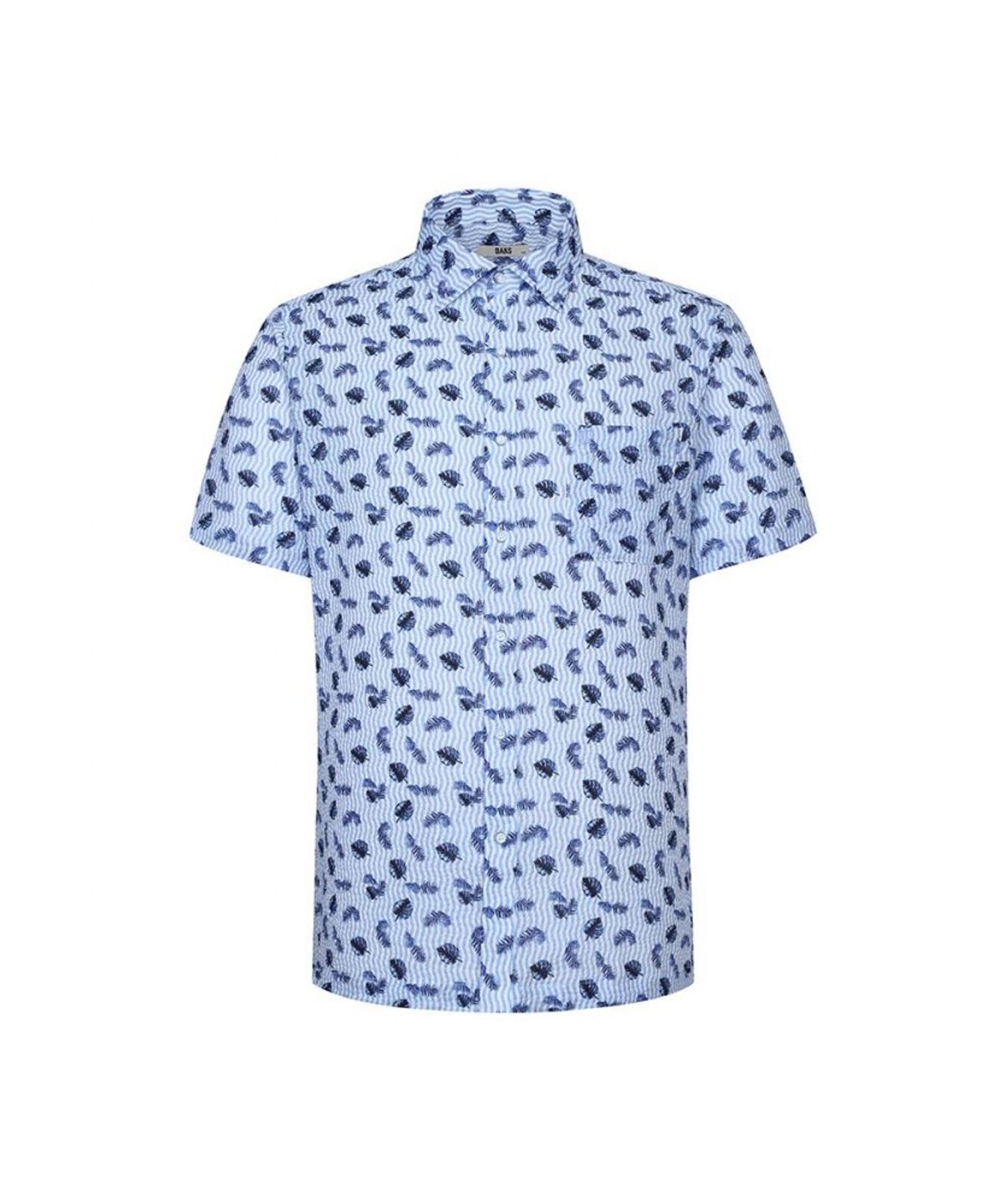 닥스셔츠(DAKS SHIRTS) 폴리혼방 트로피칼 프린트 반팔셔츠_DLS1SHDS152B1