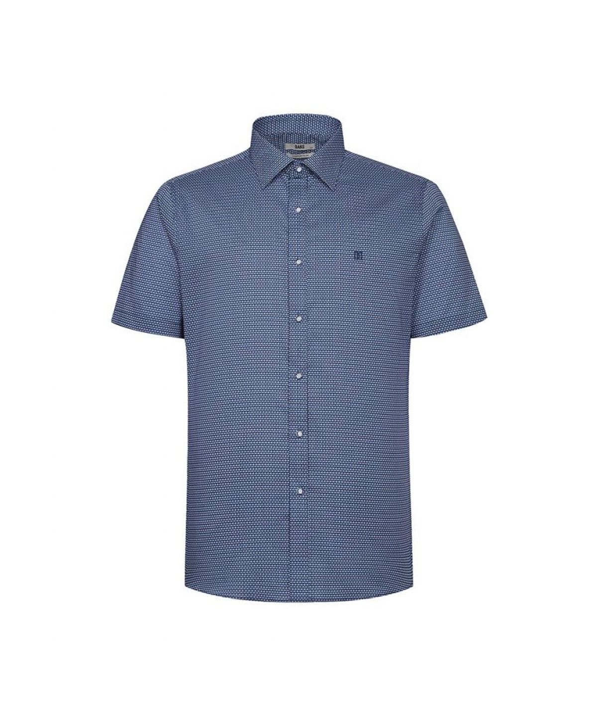 닥스셔츠(DAKS SHIRTS) 코튼100 프린트 반팔 드레스 컴포트슬림핏 셔츠_DLS1SHDS251N1