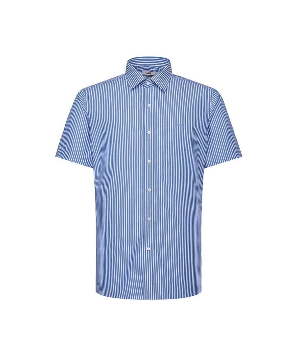 닥스셔츠(DAKS SHIRTS) 이지케어 면혼방 스트라이프 반팔 컴포트슬림핏 셔츠_DLS1SHDS222N1