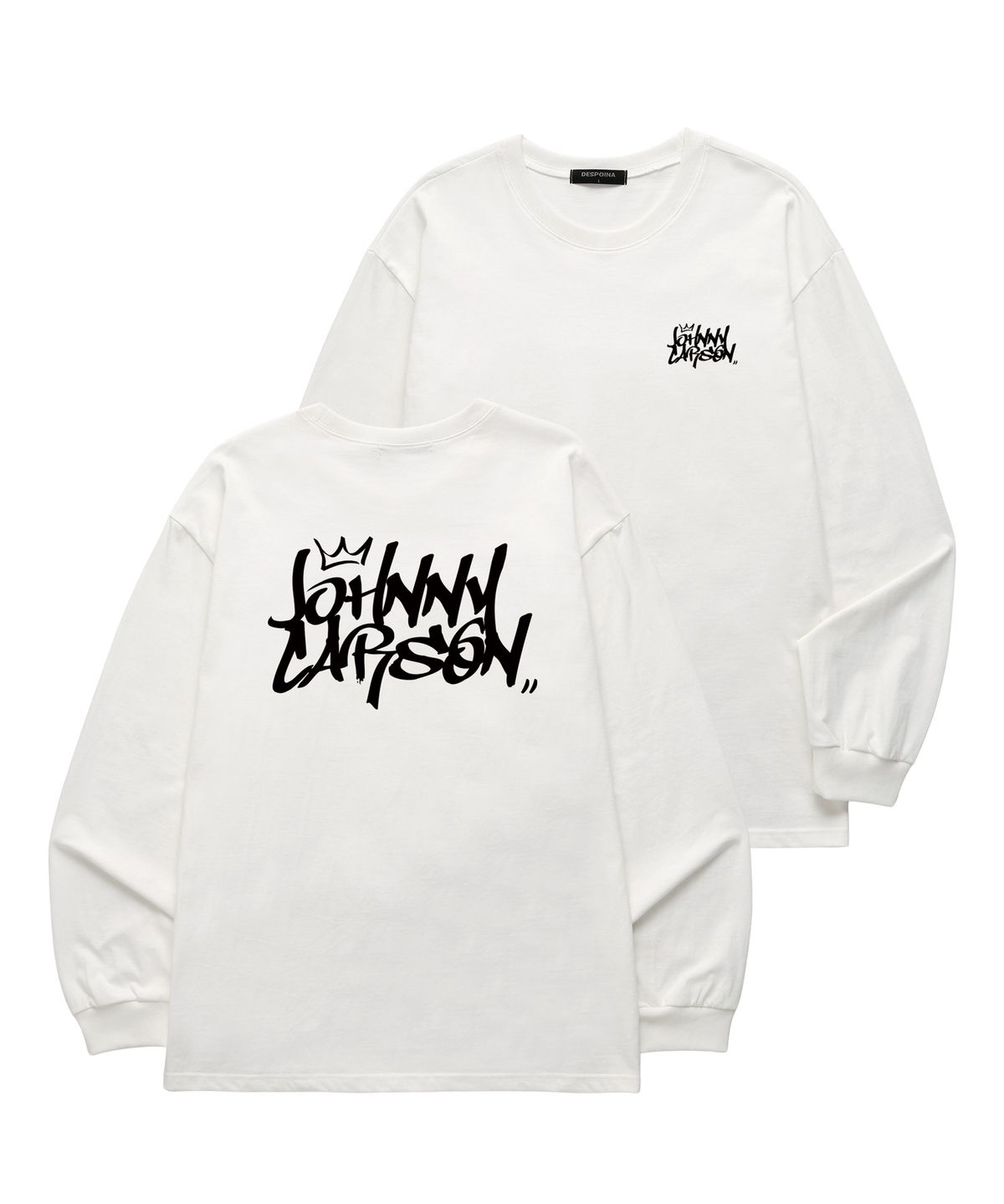 자니카슨(JOHNNY CARSON) Classic Graffiti Logo 롱슬리브 (JCLS102) 화이트