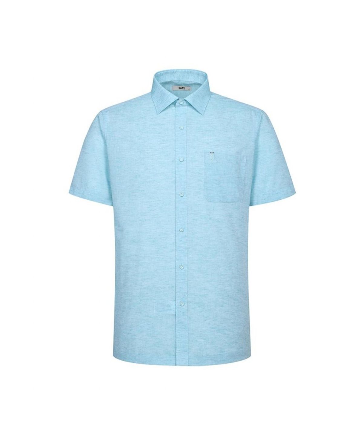 닥스셔츠(DAKS SHIRTS) 린넨혼방 이지케어 솔리드패턴 반팔셔츠_DLS1SHDS120E1
