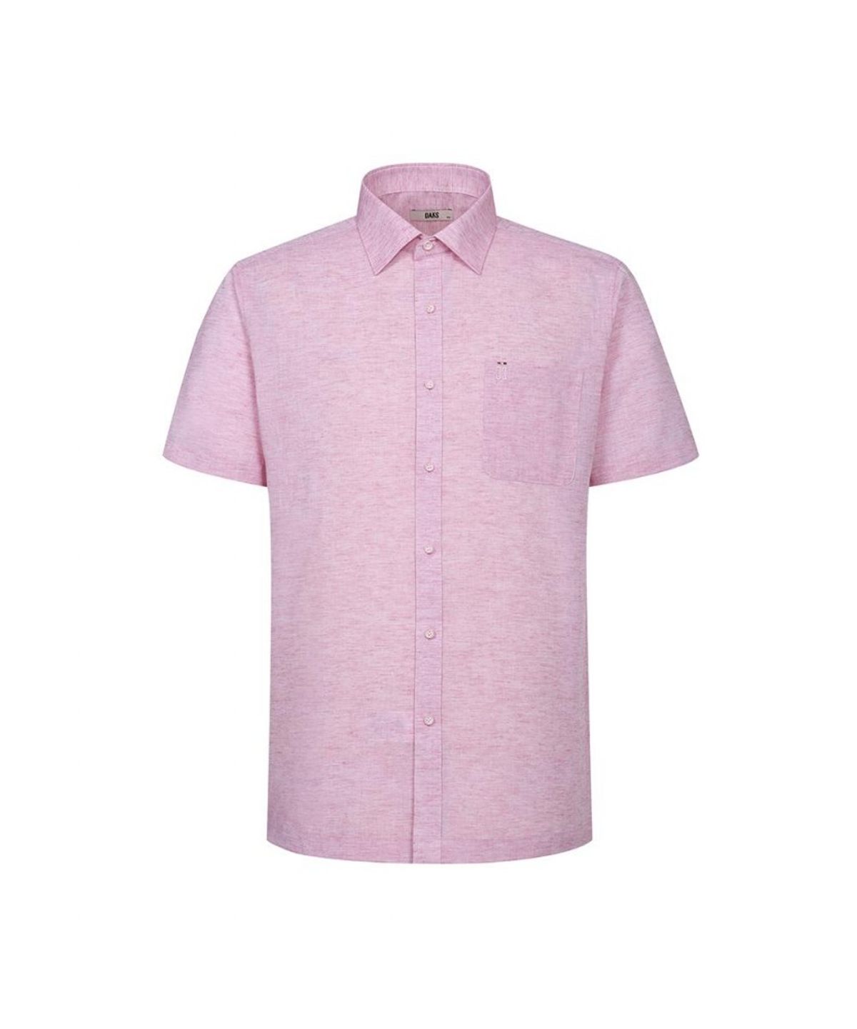 닥스셔츠(DAKS SHIRTS) 린넨혼방 이지케어 솔리드패턴 반팔셔츠_DLS1SHDS120P1