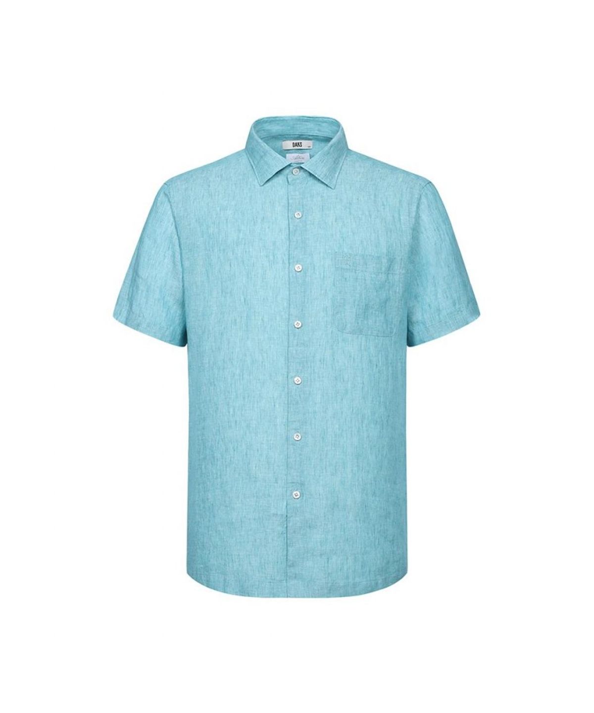 닥스셔츠(DAKS SHIRTS) 린넨 솔리드 캐주얼 반팔셔츠_DLS1SHCS173M1
