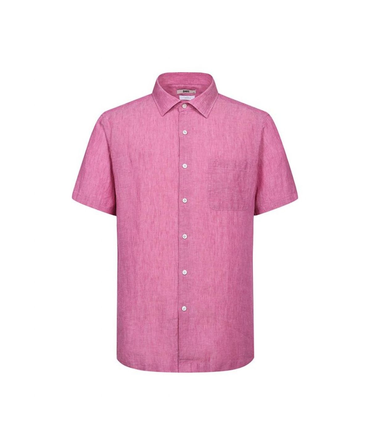 닥스셔츠(DAKS SHIRTS) 린넨 솔리드 캐주얼 반팔셔츠_DLS1SHCS173P1