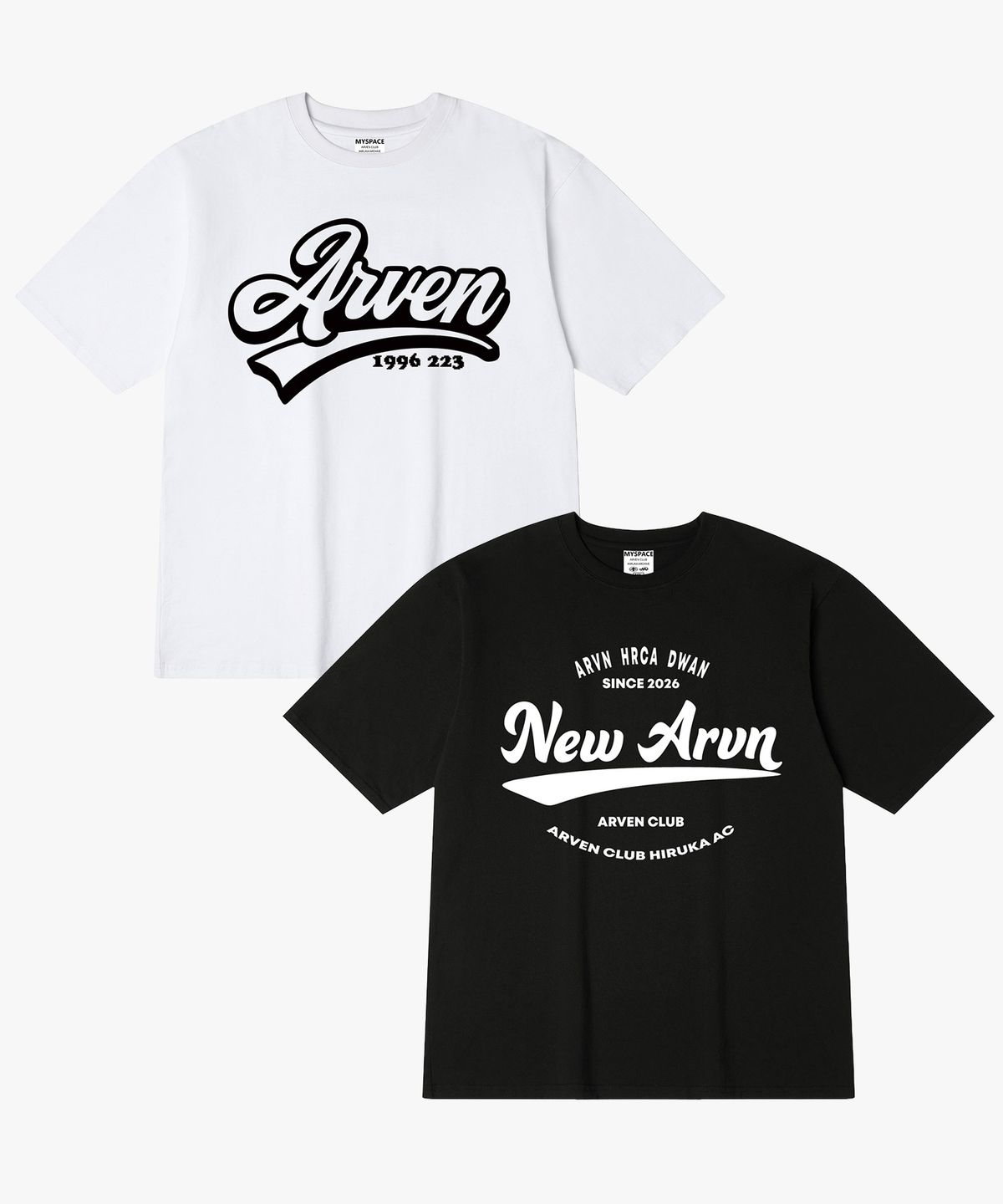 아르벤클럽(ARVEN CLUB) [2PACK] 스트로크 NEW 반팔티셔츠 2종 패키지