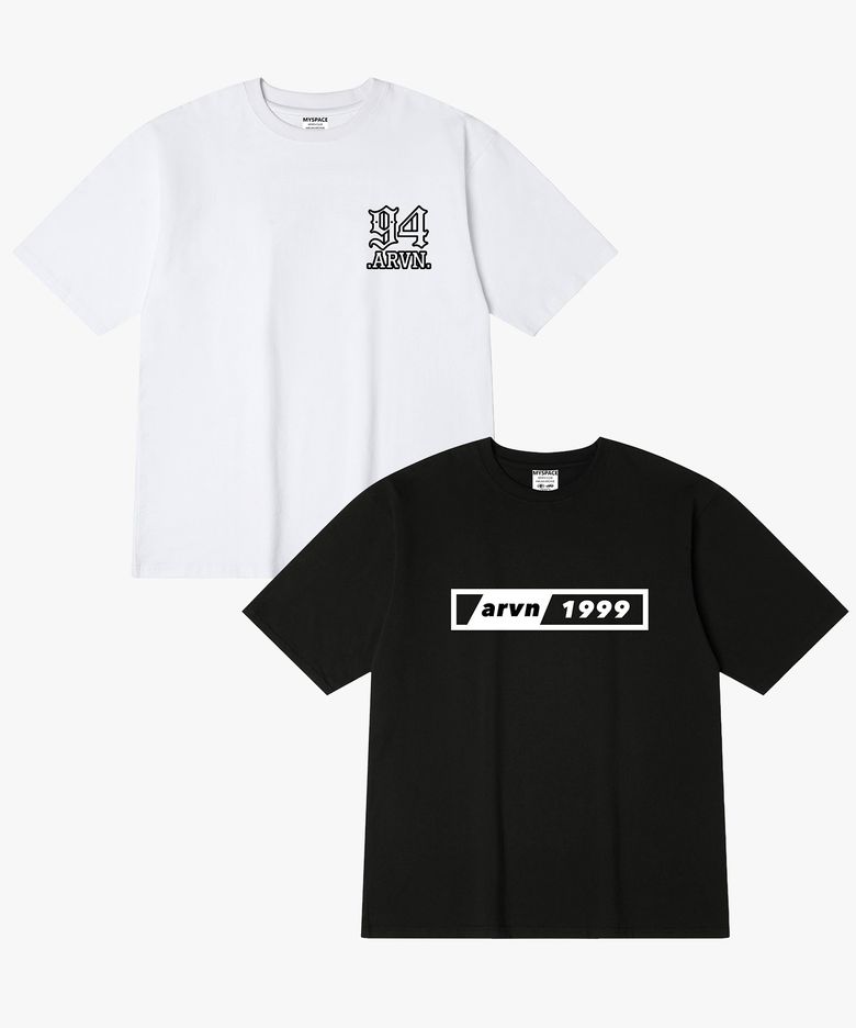[2PACK] 94 넘버 반팔티셔츠 2종 패키지