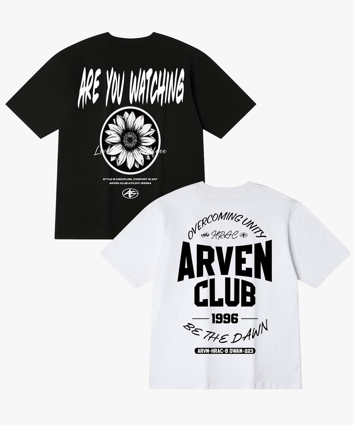 아르벤클럽(ARVEN CLUB) [2PACK] CLUB DAWN 반팔티셔츠 2종 패키지