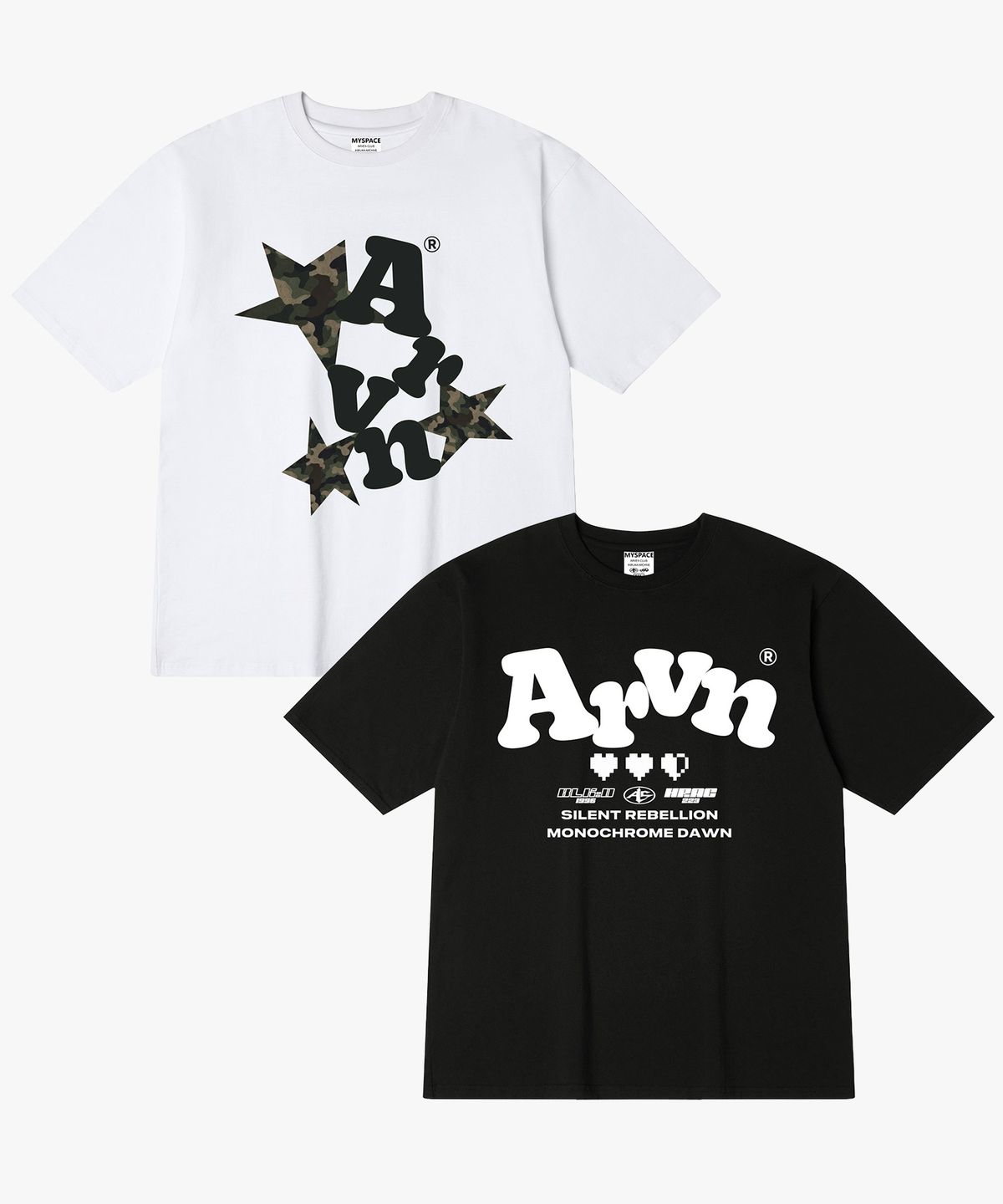 아르벤클럽(ARVEN CLUB) [2PACK] Arvn 트리플 카모 반팔티셔츠 2종 패키지