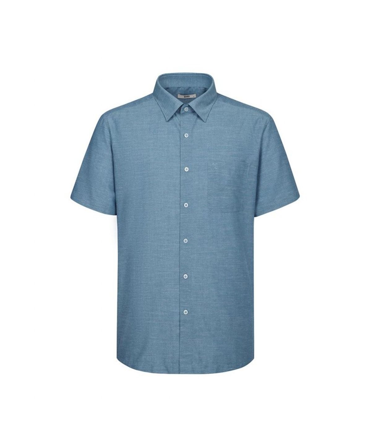 닥스셔츠(DAKS SHIRTS) 린넨혼방 반팔셔츠 레귤러핏 그린_DLS2SHCS101E1