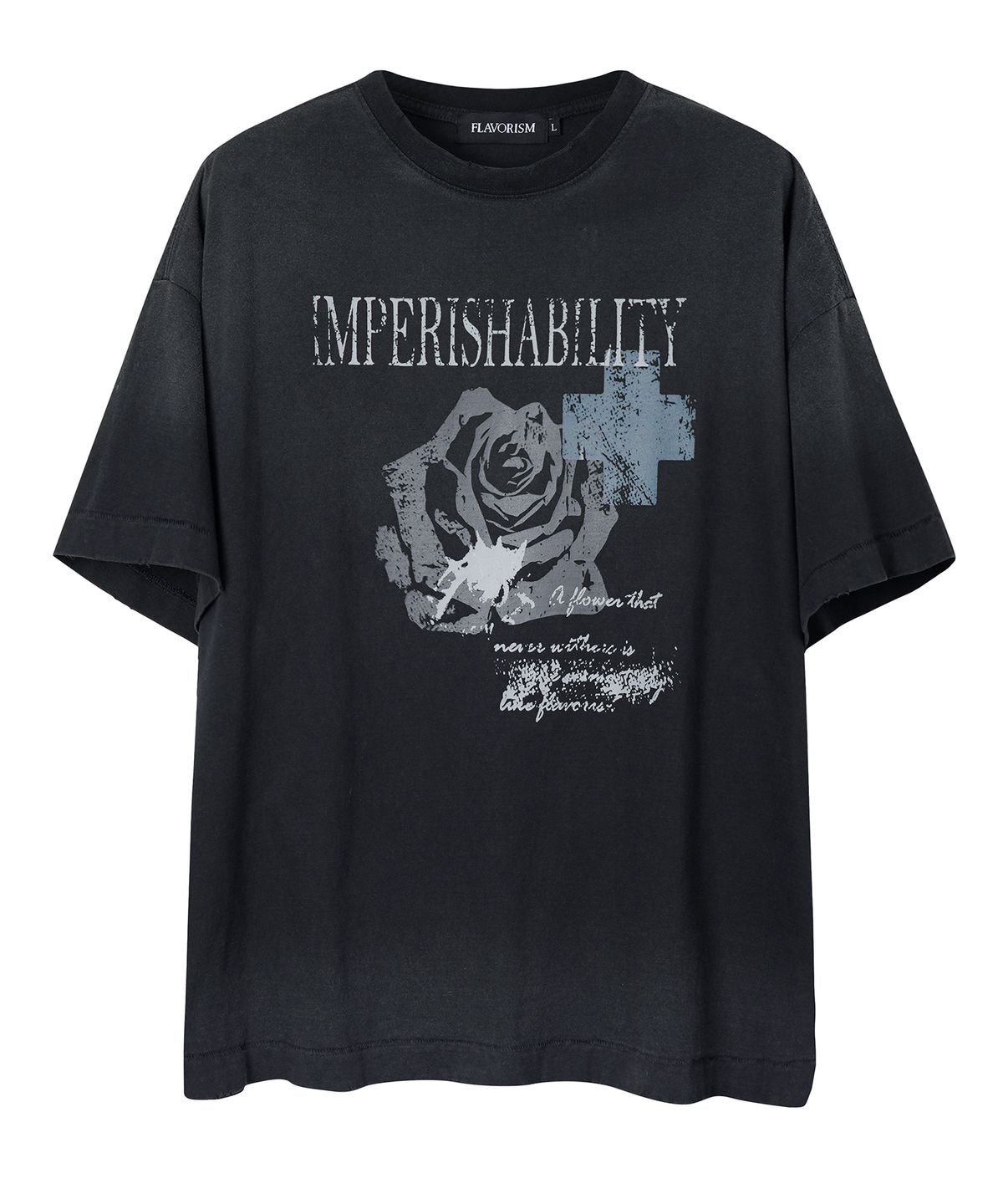 플레이버리즘(FLAVORISM) VTG Cross & Roses T-Shirt (TT0099)