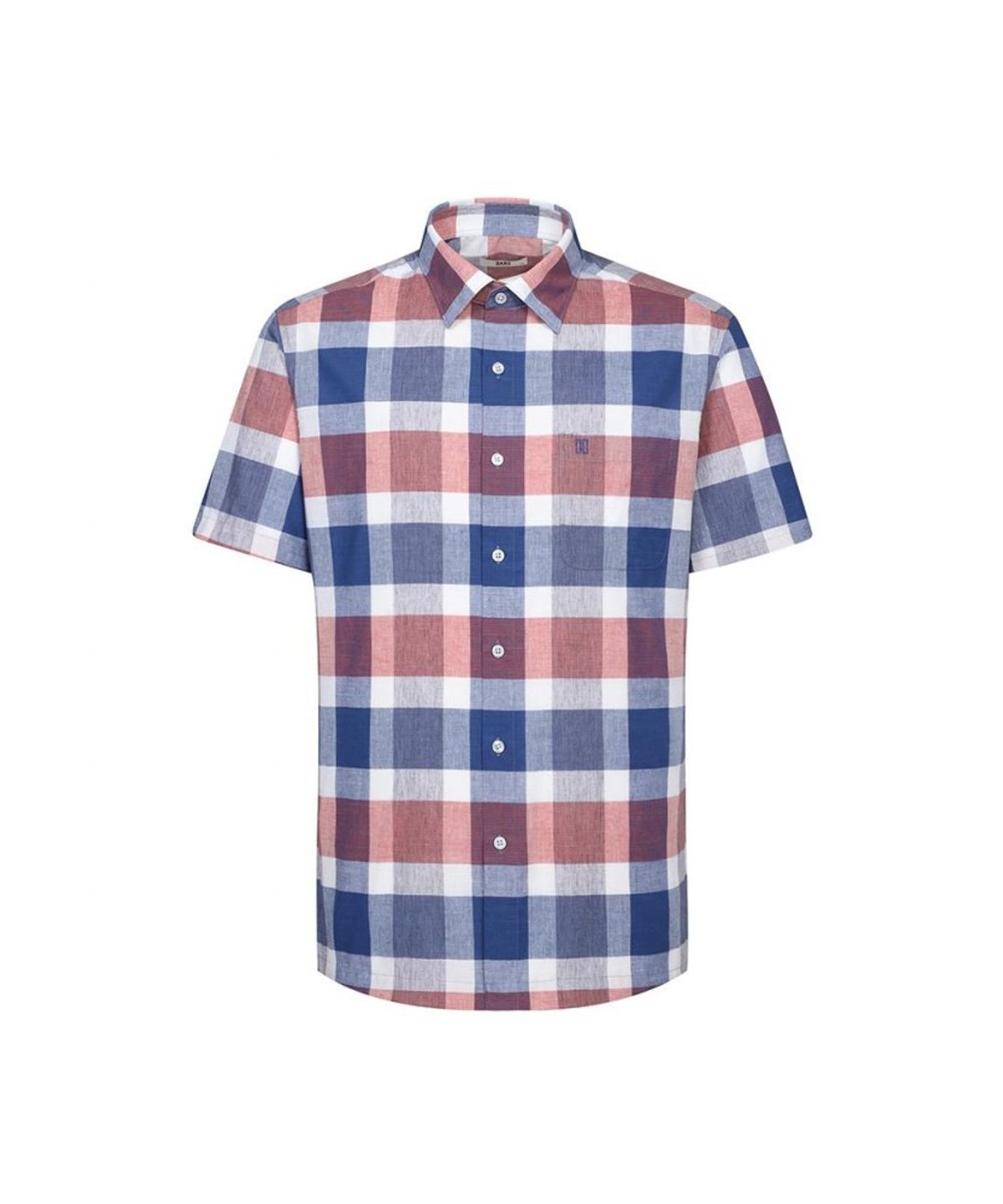닥스셔츠(DAKS SHIRTS) 린넨혼방 반팔셔츠 레귤러핏 브라운_DLS2SHCS123W1