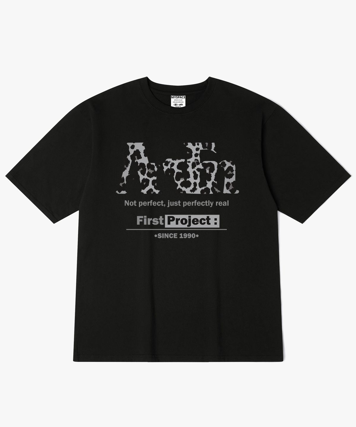 아르벤클럽(ARVEN CLUB) Arven 레오파드 로고 반팔티셔츠