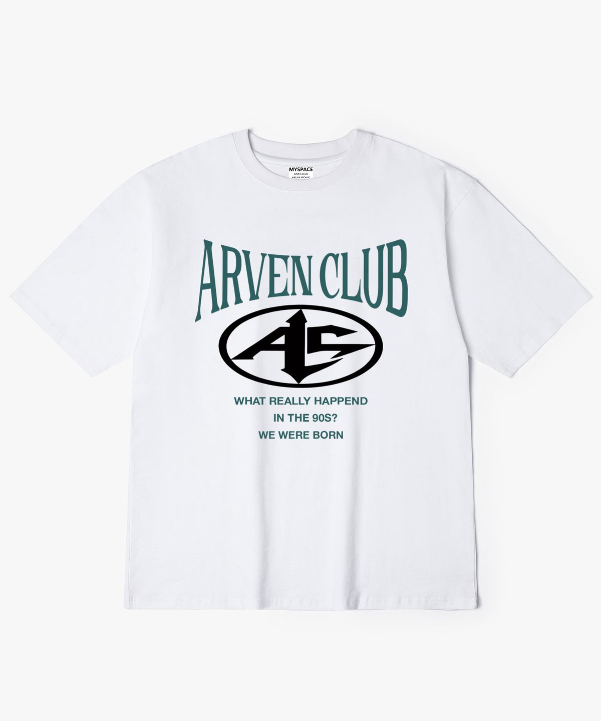 아르벤클럽(ARVEN CLUB) 90S 본 심볼 반팔티셔츠