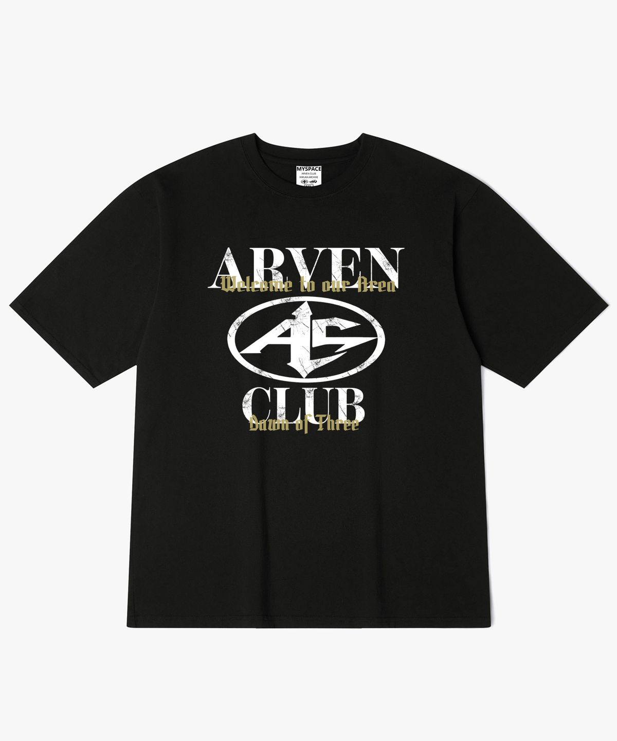 아르벤클럽(ARVEN CLUB) OUR AREA 로고 반팔티셔츠