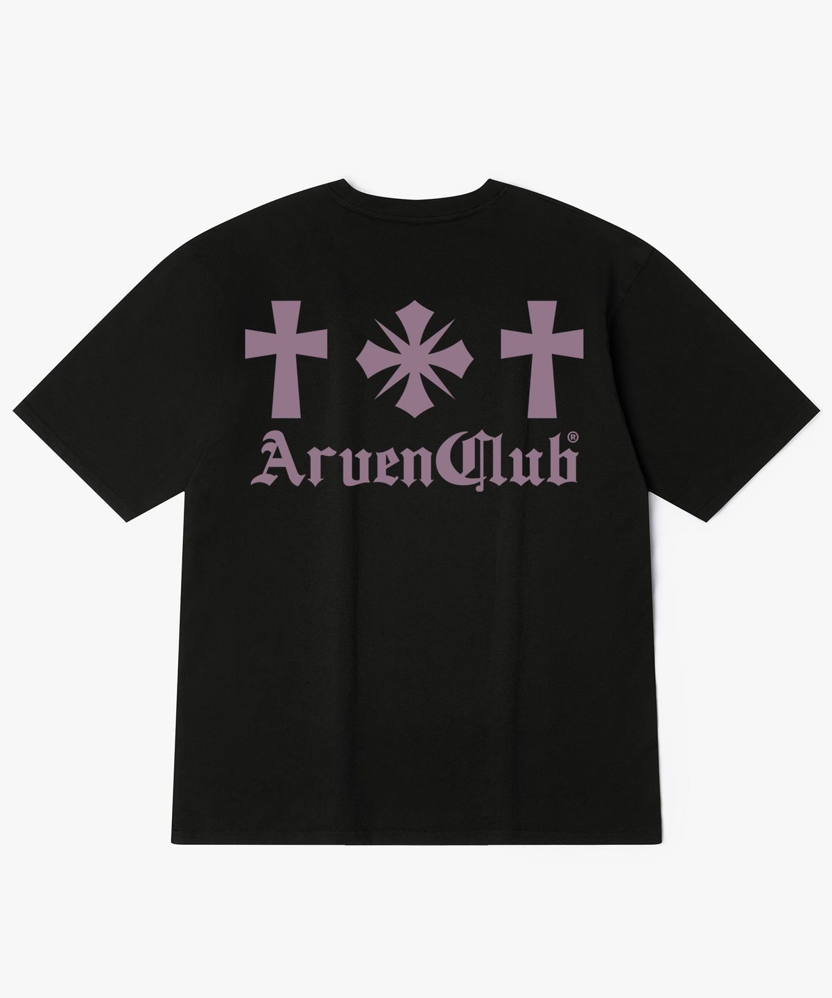 아르벤클럽(ARVEN CLUB) STUCK IN THE MIDDLE 백프린팅 반팔티셔츠