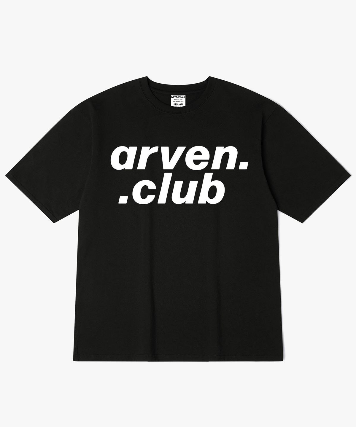 아르벤클럽(ARVEN CLUB) 도트 워드마크 반팔티셔츠