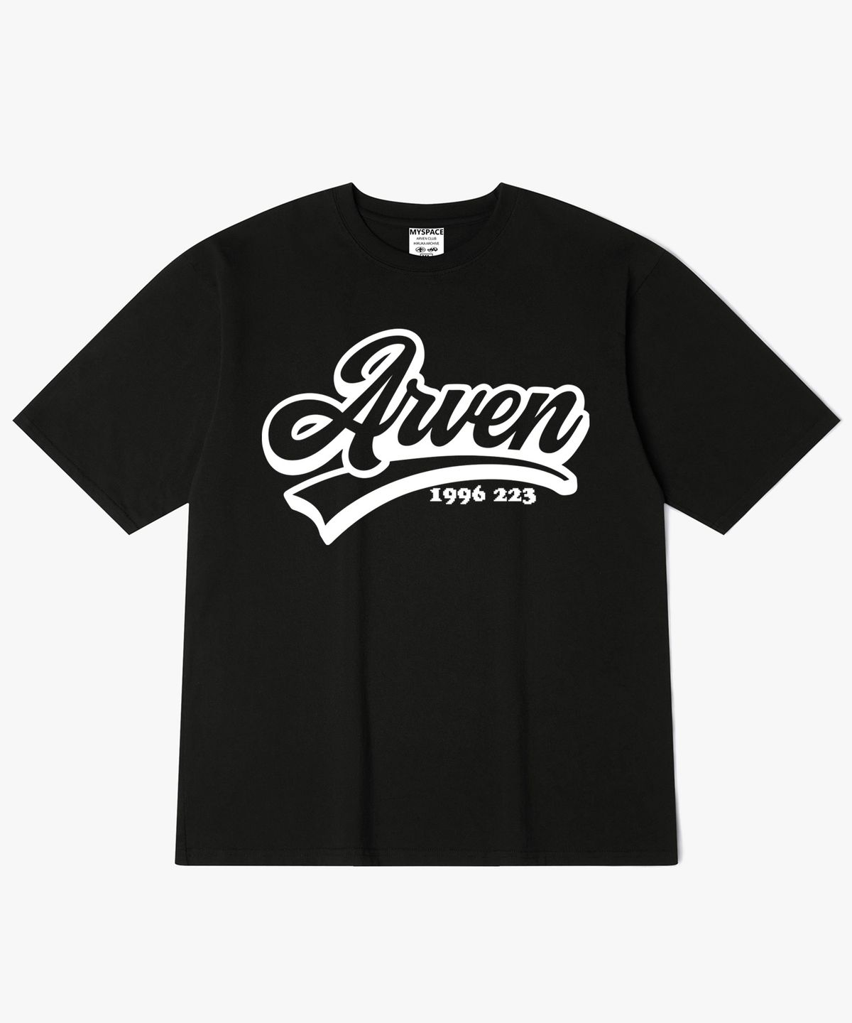 아르벤클럽(ARVEN CLUB) 스트로크 커브 심볼 반팔티셔츠