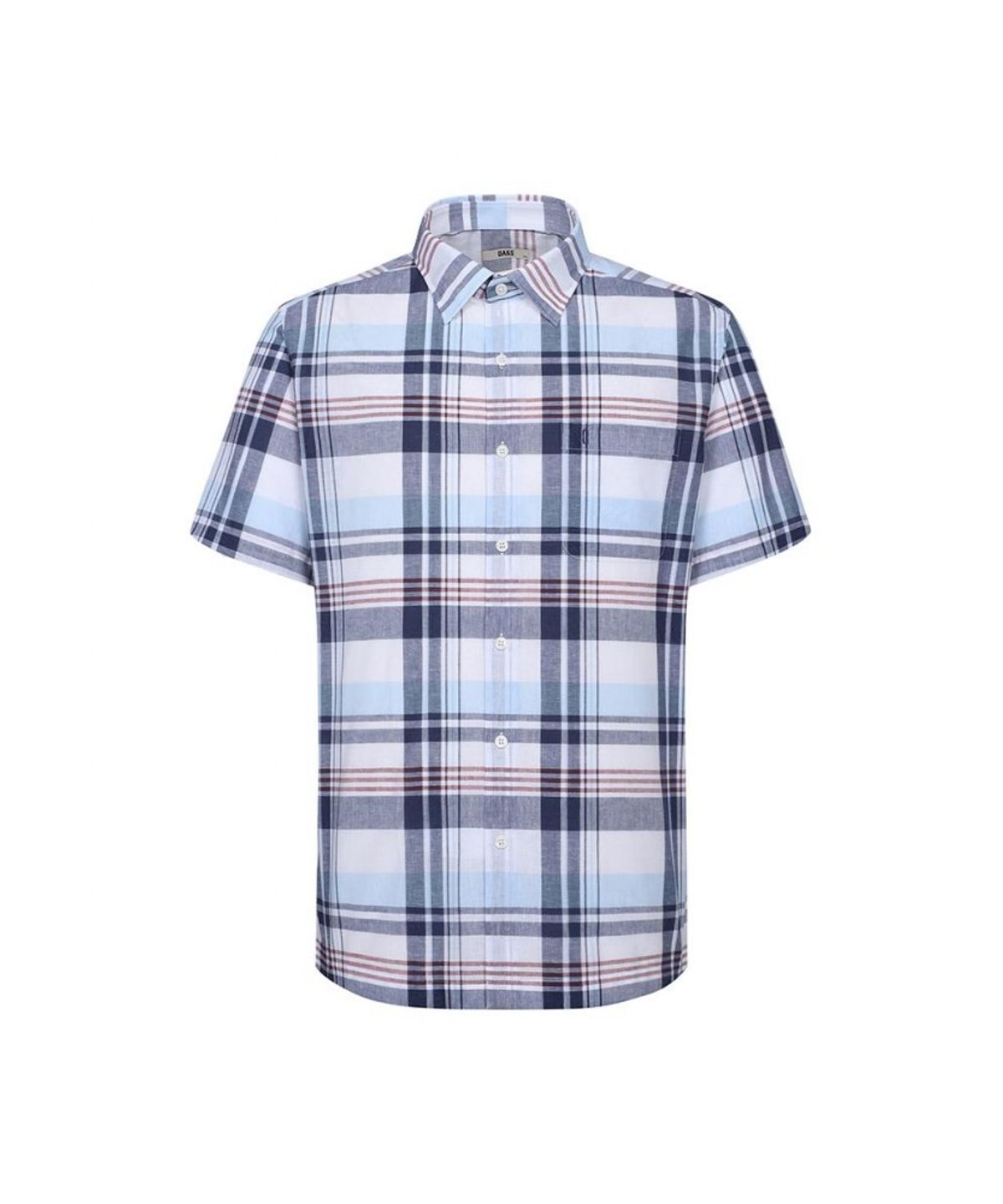 닥스셔츠(DAKS SHIRTS) 린넨혼방 라지체크 캐주얼 반팔셔츠_DLS3SHCS133A1