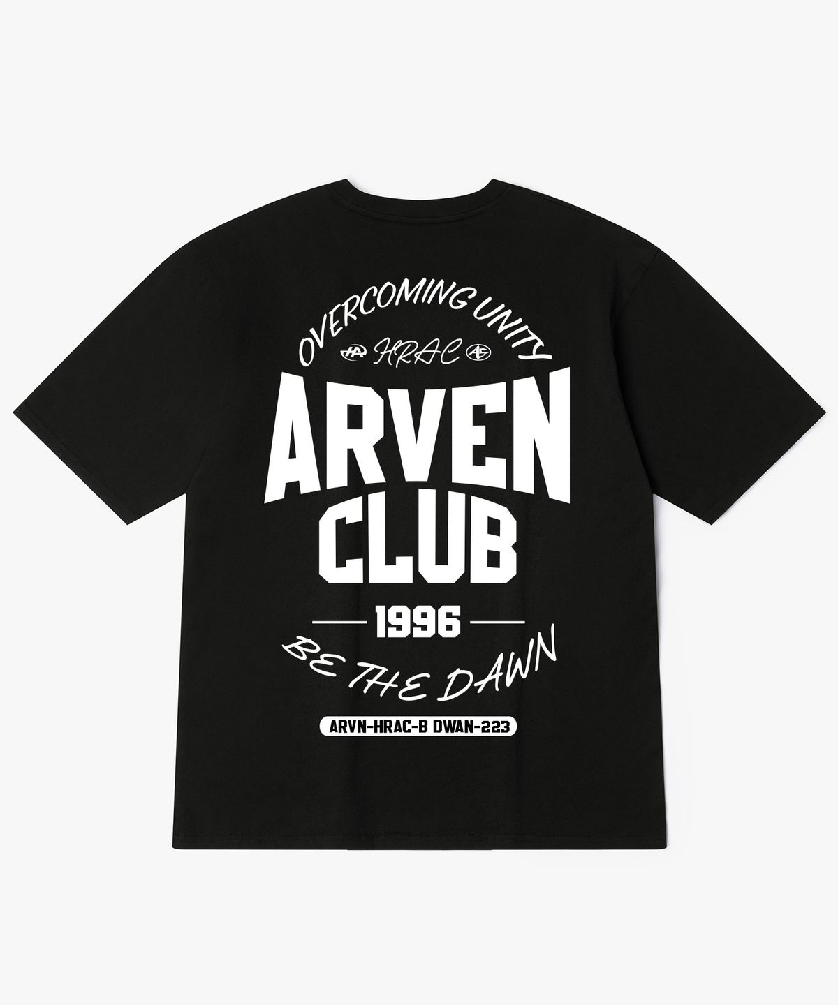 아르벤클럽(ARVEN CLUB) BE THE DAWN 백프린팅 반팔티셔츠