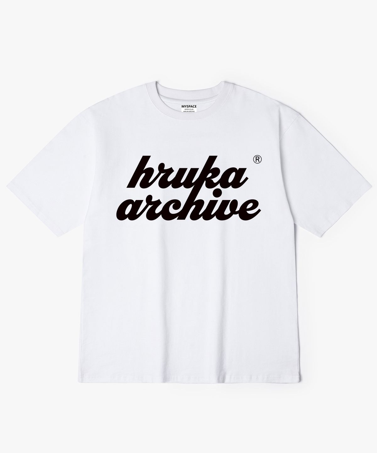 히루카 아카이브(HIRUKA ARCHIVE) OVERLAP 로고 반팔티셔츠