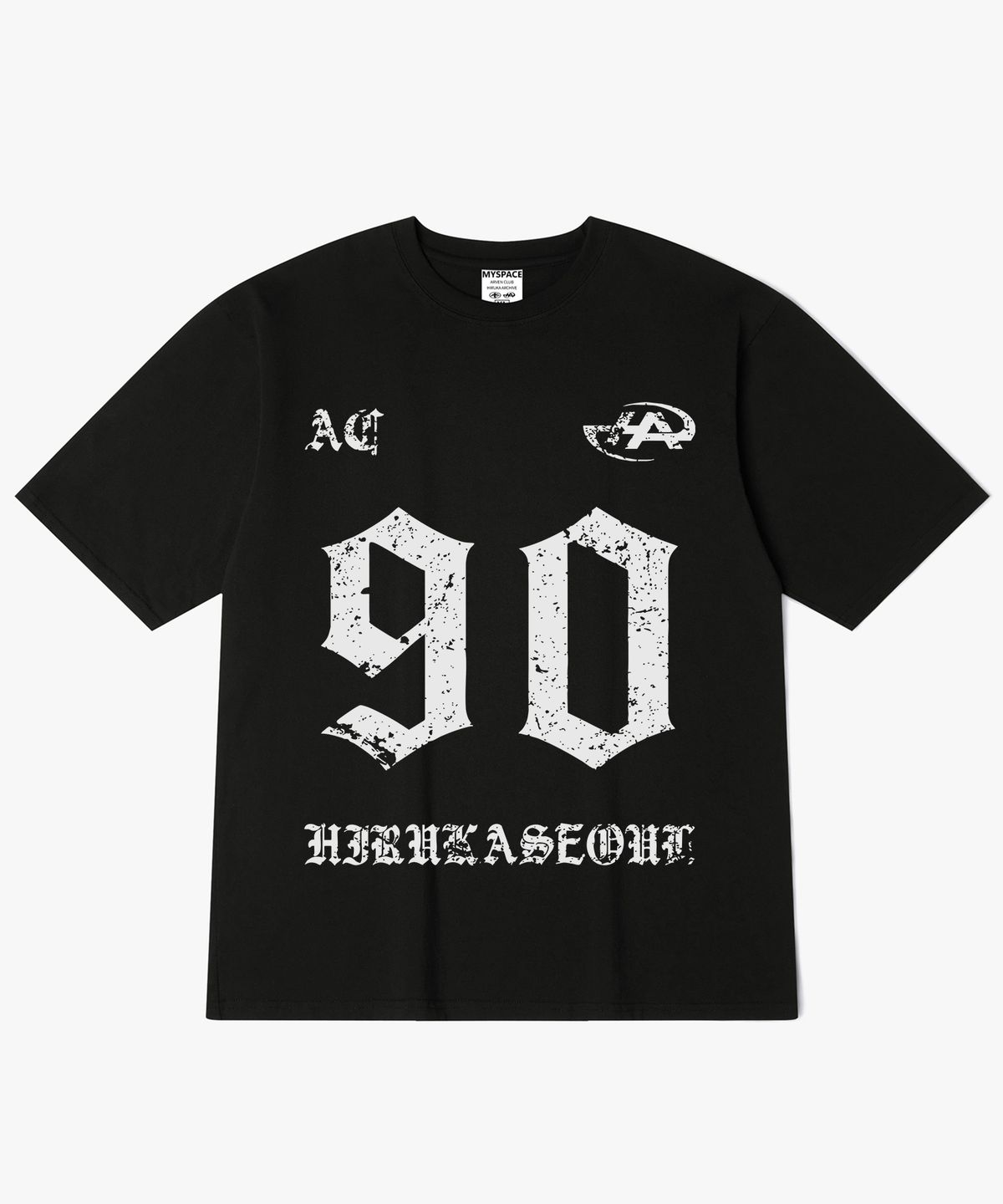 히루카 아카이브(HIRUKA ARCHIVE) 90 넘버 그래픽 반팔티셔츠