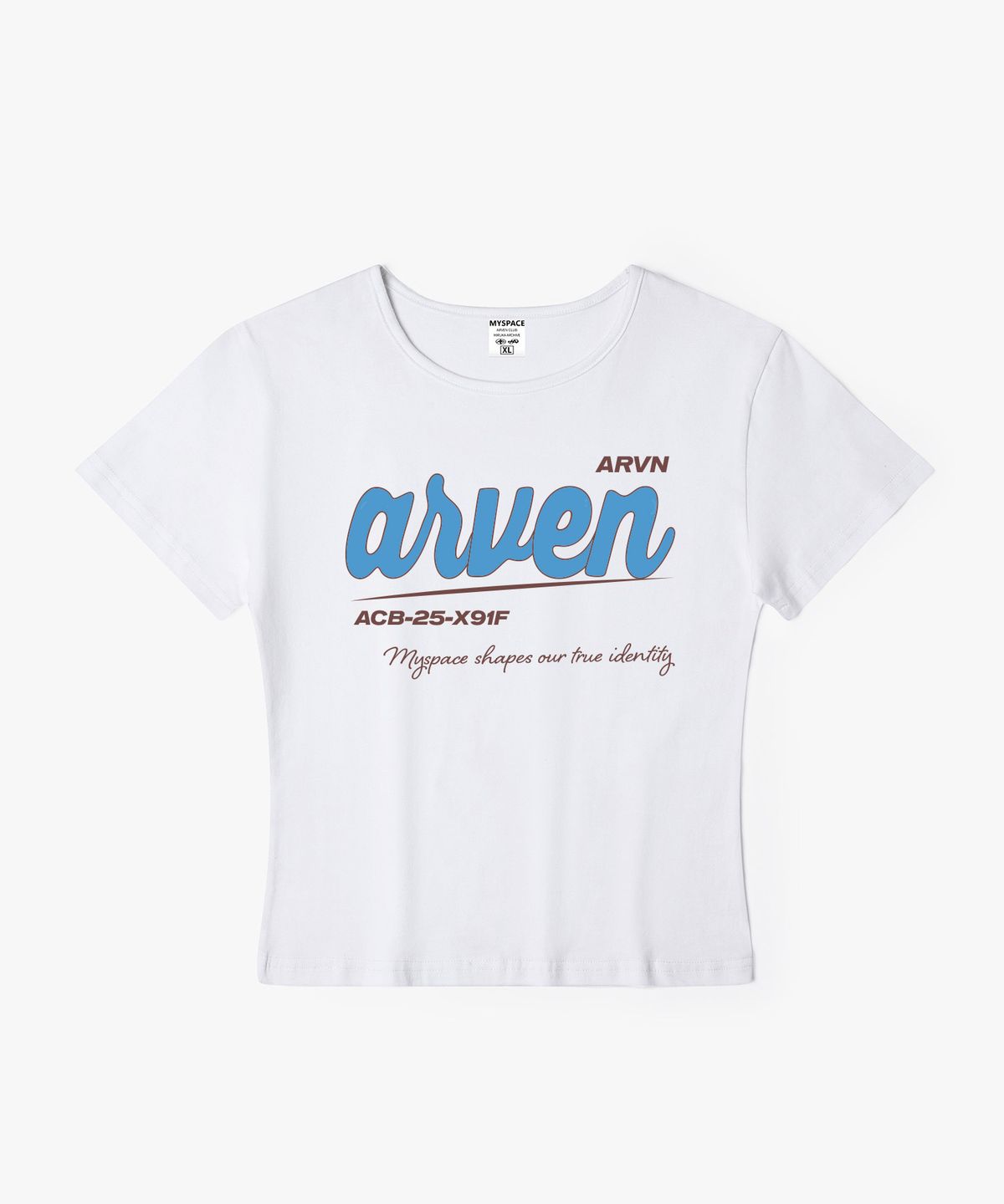아르벤클럽(ARVEN CLUB) 소프트 언더라인 여성 슬림핏 반팔티셔츠