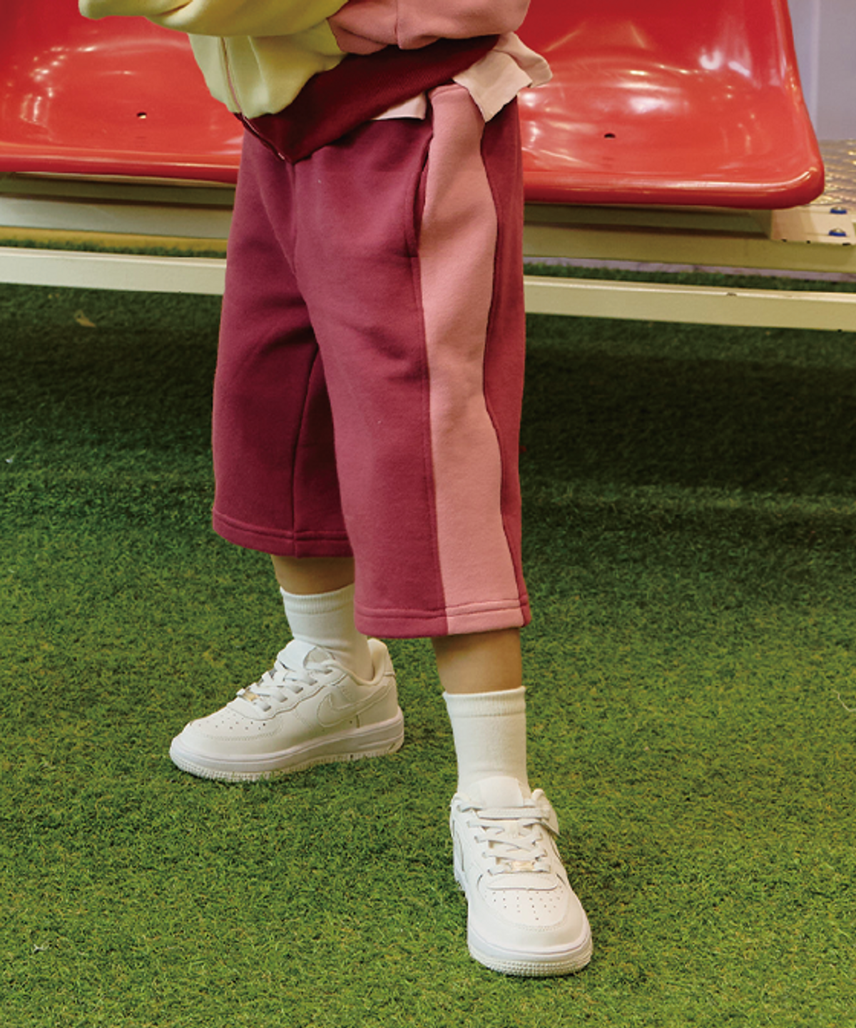 라메종드도도(LA MAISON DE DODO) Color Cube Sweatpants (Pink/Candy Pink)