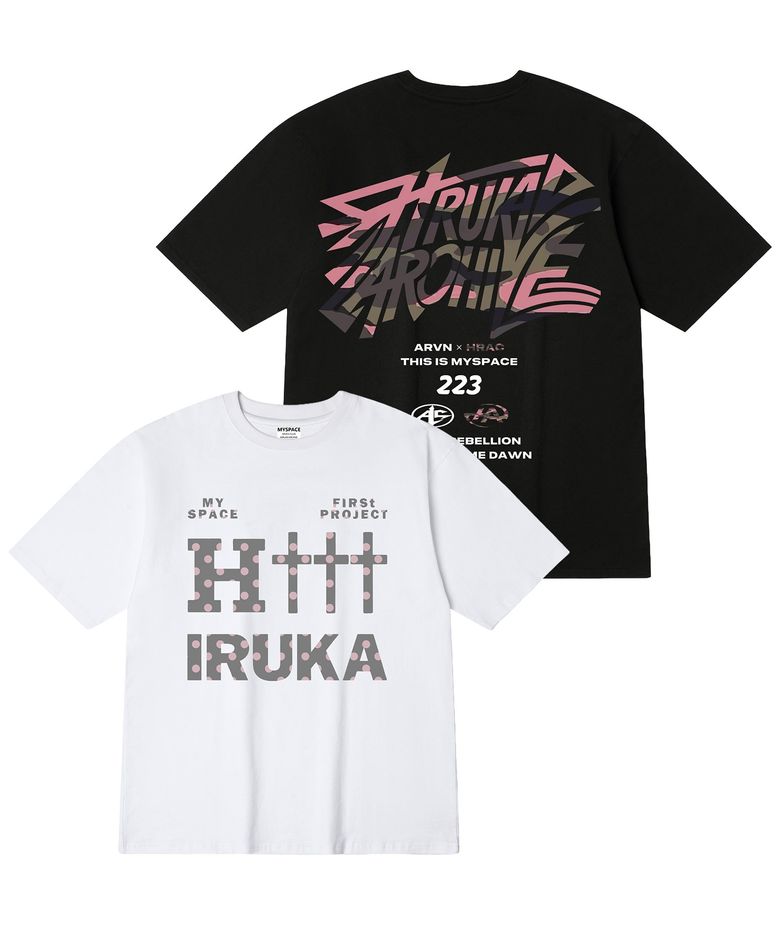 [SET]크로스 키네틱 멀티 핑크 반팔티셔츠 2종 세트