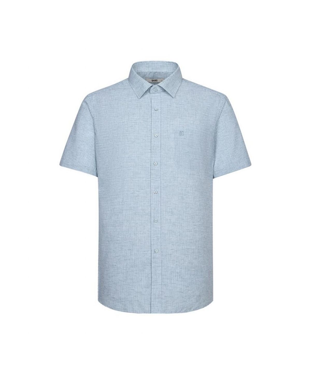 닥스셔츠(DAKS SHIRTS) 린넨혼방 반팔셔츠 레귤러핏 그린_DLS2SHDS122E1